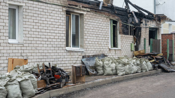 Professional Fire Damage Removal technician working in Pittstown, NJ